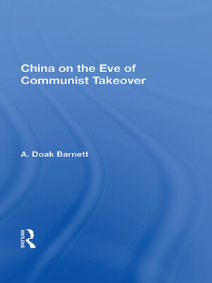 cover image of China On the Eve of Communist Takeover